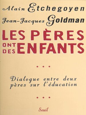 cover image of Les pères ont des enfants